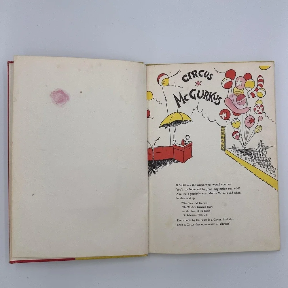 Vintage If I Ran the Circus by Dr. Seuss‎ Hardcover Ex-Library No DJ